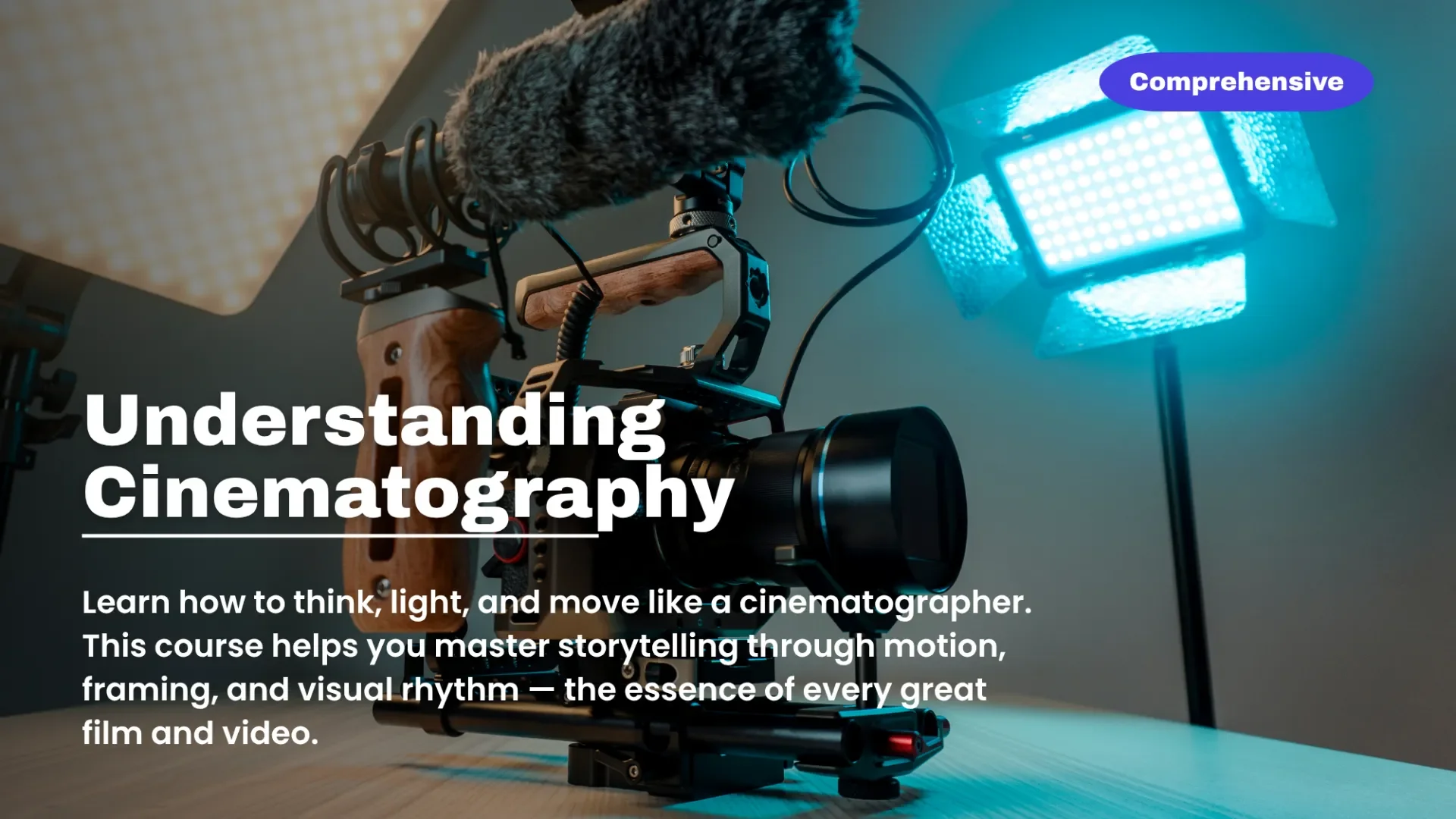 Understanding Cinematography: A Comprehensive Filmmaking & Visual Storytelling Program