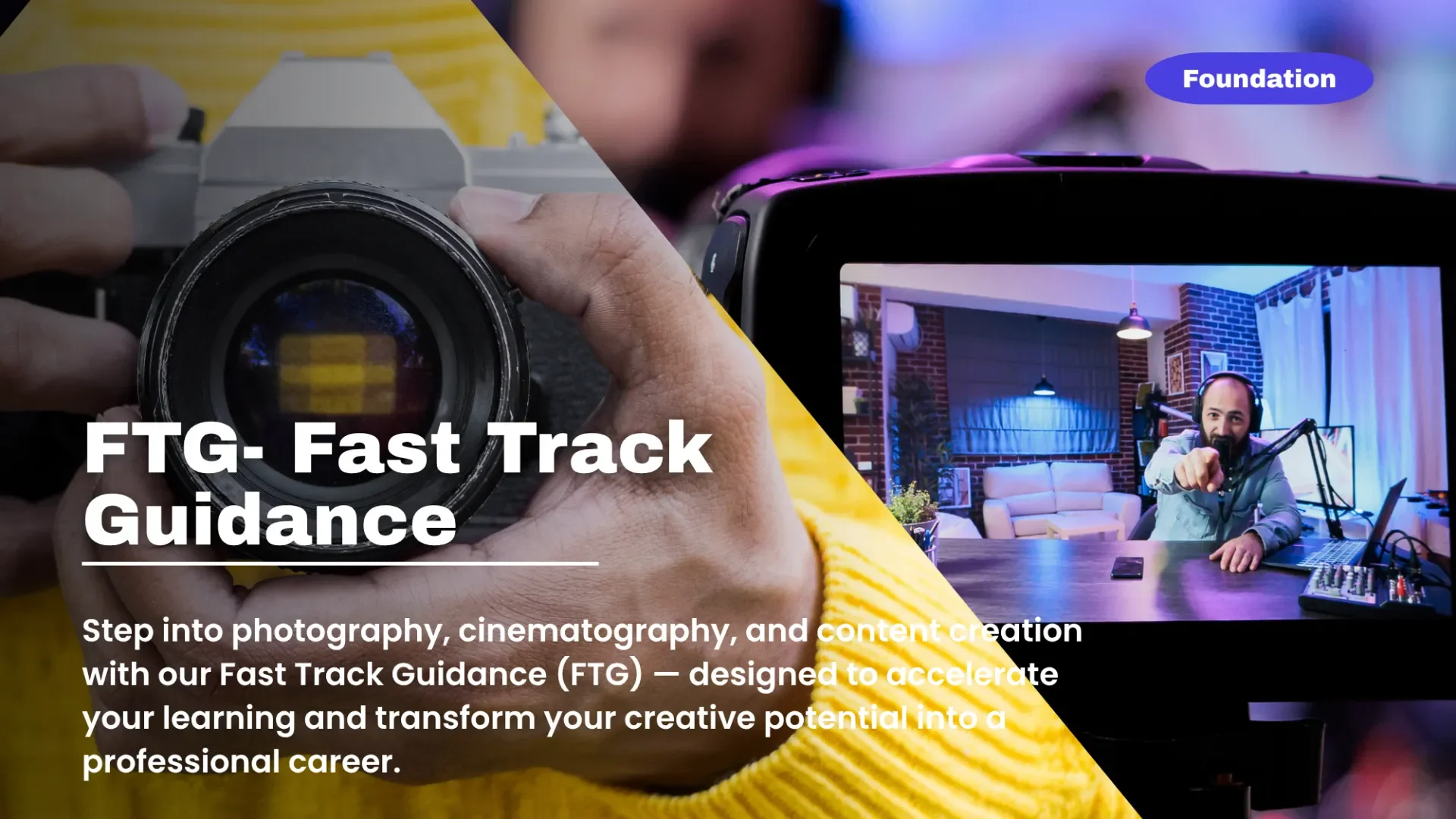 6 Months Fast Track Photography, Videography & Content Creation Course in Kolkata | FTG Program | Online/Offline