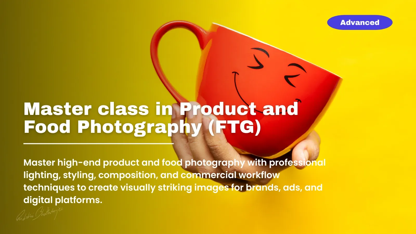 Master class in Product and Food Photography (FTG)