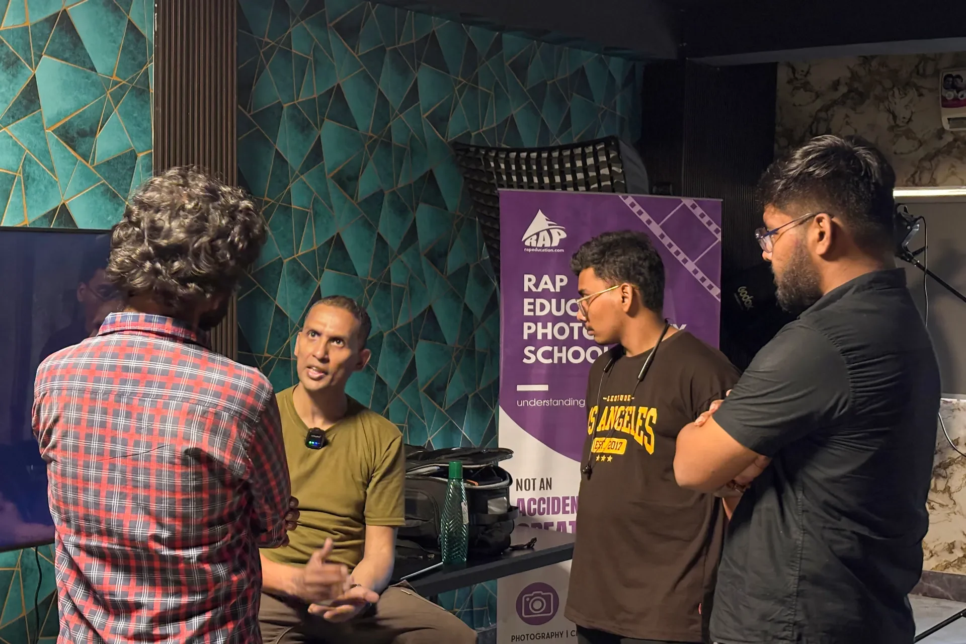 Our students with Wildlife photographer Mr.Puskar Basu at a seminar.
