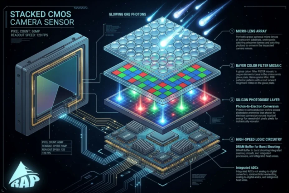 Camera Sensors In-Depth: CMOS Architecture, Bayer Filters, Pixel Pitch & Dynamic Range Physics